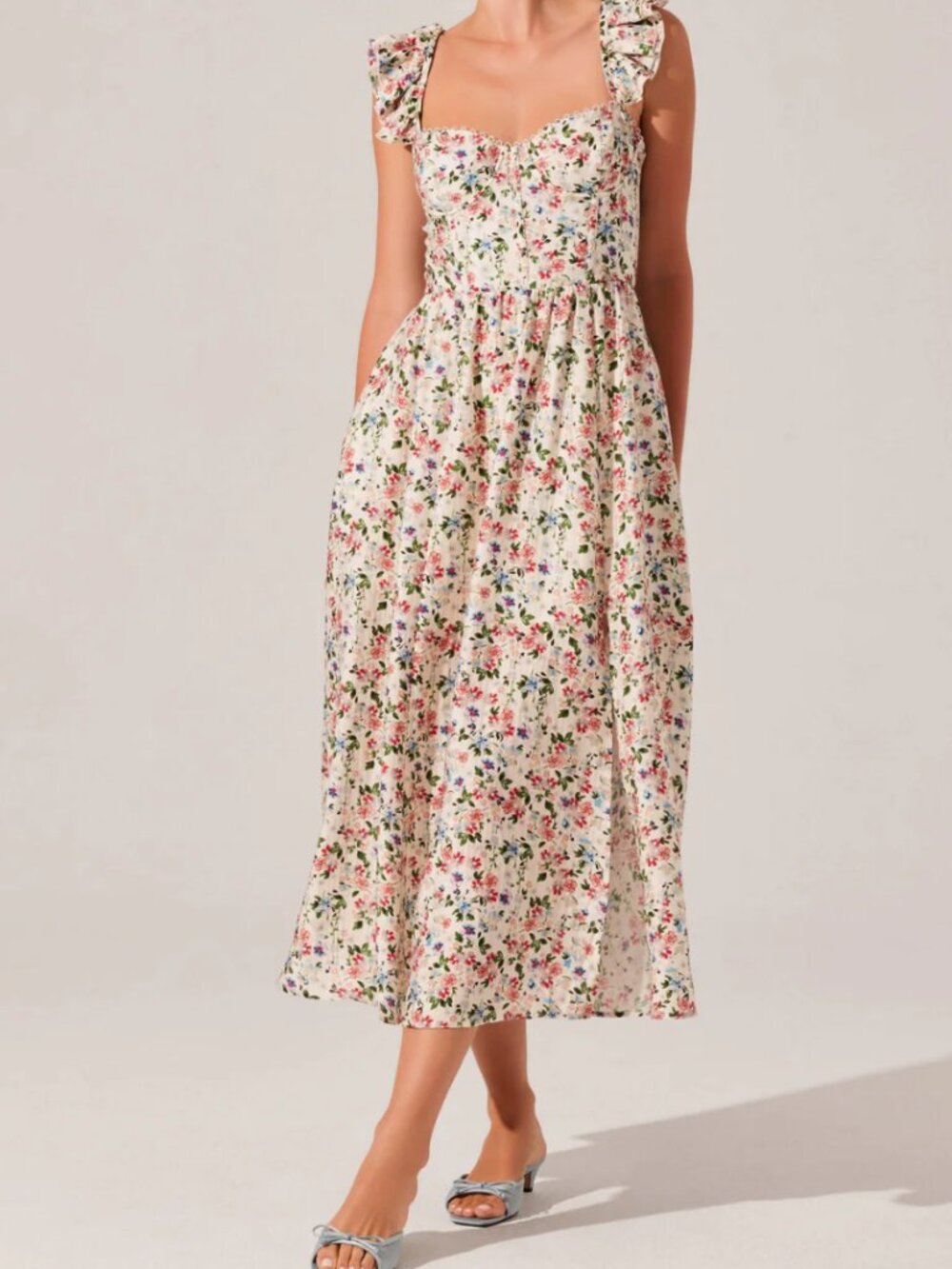 Wedelia Print Midi Dress ASTR The Label
